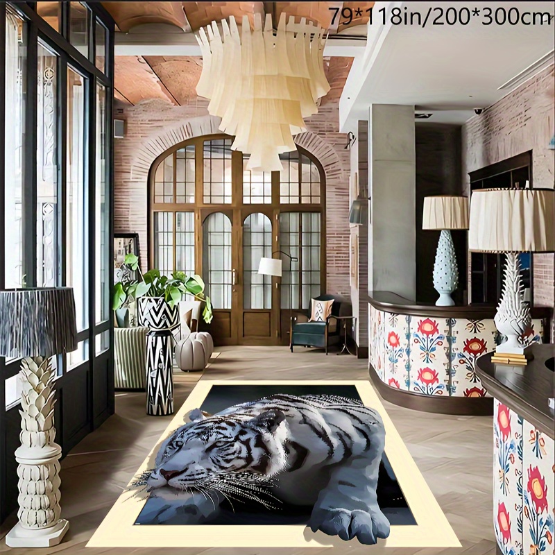3D Tiger Printed Rug, Cool Flo - 3D Printing Commercial Use recension och pris