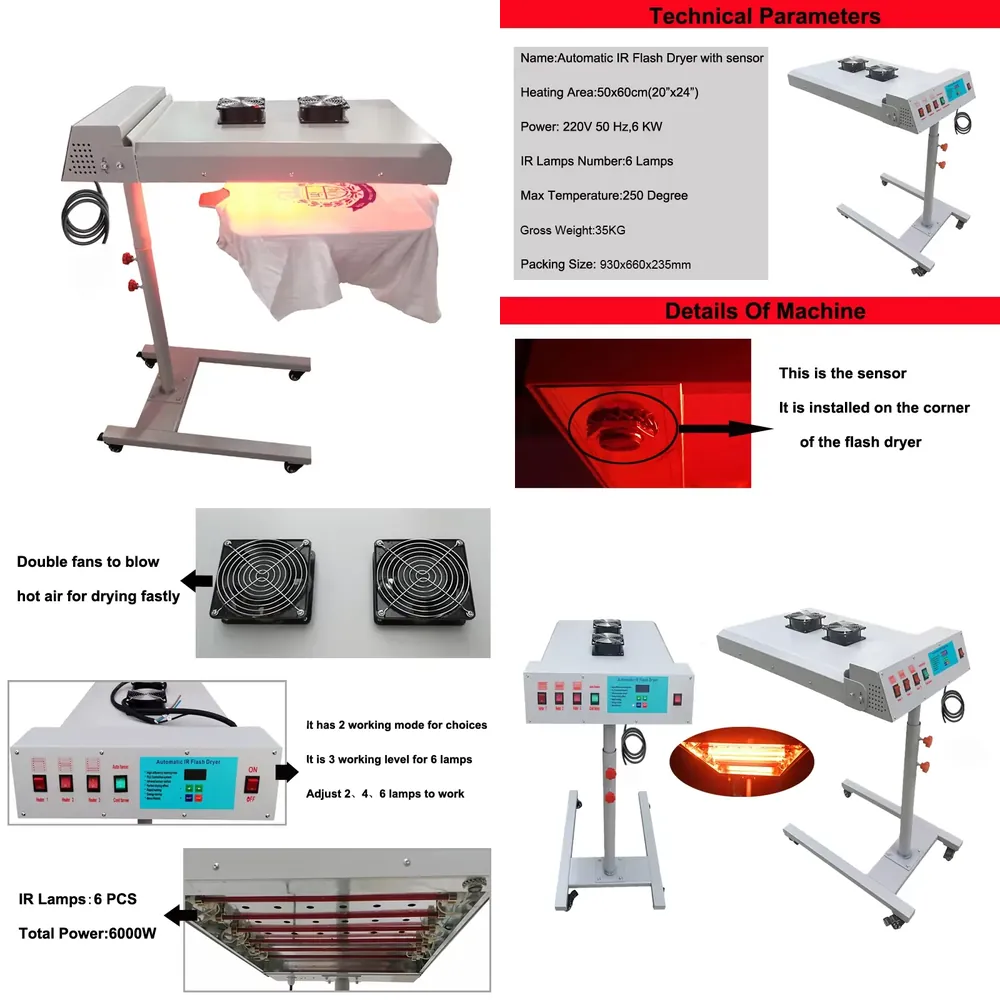 Temperature Control Flash Drye - Flash Dryer Screen Print recension och pris